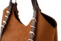 Vince Camuto Bolso Cremona Suede Brown de Polipiel Marrón